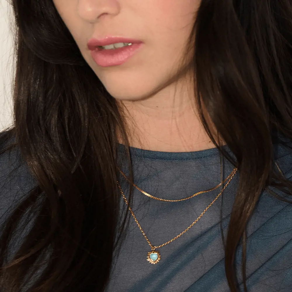 Rachel Jackson Electric Heart Birthstone Necklace